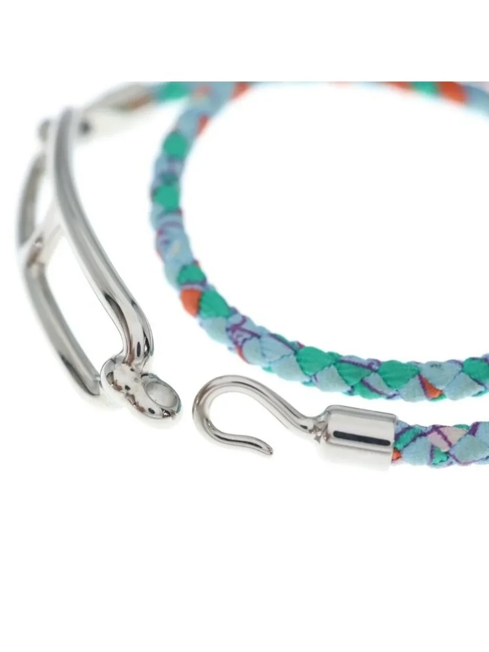 Hermes Roulis Bracelet Light Blue Silver